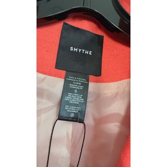 Smythe Cropped Slv Pagoda Blazer in Watermelon Small (US6) - Picture 10 of 11